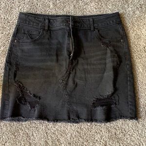 Wild Fable Target Brand Black Denim Skirt